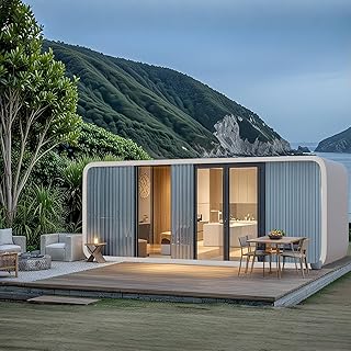 Modern Single Luxury Apartment Container, Modular prefabricated Building House, Modern Design Suitable for Small Space, - B0FHNXDR1M