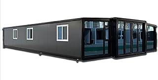 Expandable 40FT Prefab Tiny House with Bedrooms, Fully Equipped Bathroom and Kitchen - Mini House: - B0F1C898JK