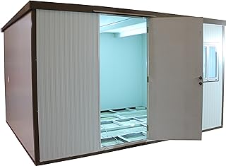 Duramax Storage Shed Kit (13’ x 10’) Flat Top Insulated Building for Garden, Backyard, Outdoor - B010SFKQQY